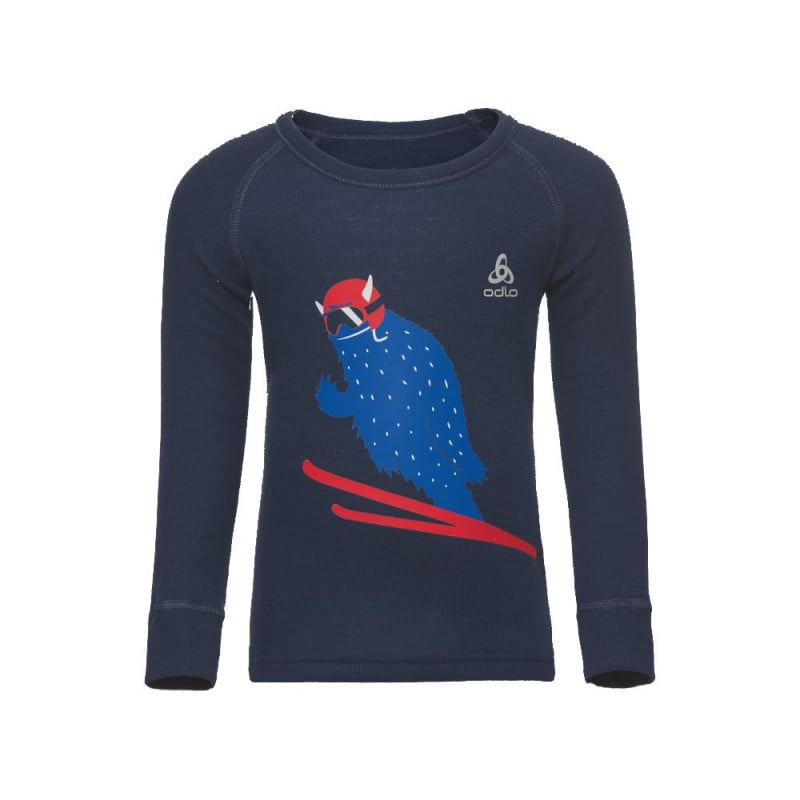 Londen werkwoord Isaac Shoping Suw Active Originals Warm Trend Kids Long Sleeve T-Shirt Odlo  (Diving navy - placed print ss18) - Your intelligent choice for online  shopping | kitamateur.com